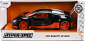 Hyper-Spec - 2011 Bugatti Veyron (Black/Orange) 1/24th Scale Die-Cast Vehicle Replica
