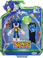 Sonic the Hedgehog - Sonic with Snowboard 35th Anniversary 4" Scale Action Figure (Wave 24)