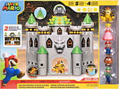 Super Mario - Bowser's Castle World of Nintendo Deluxe 2.5" Scale Action Figure Playset