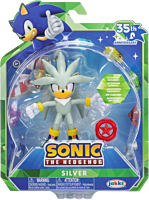 Sonic the Hedgehog - Silver with Red Star Ring 35th Anniversary 4" Scale Action Figure (Wave 24)