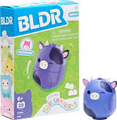 Squishmallows - Ingred the Purple Cow Squishbrik BLDR Series 01 Building Block Buildable Figure (28 Pieces)
