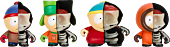 South Park - Anatomy Boys Glow-in-the-Dark Edition 2" Vinyl Figure 4-Pack