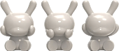 Dunny - Three Wise Dunnys White Edition 5" Porcelain Figure 3-Pack