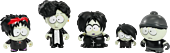 South Park - Goth Kids 3" Vinyl Figure 5-Pack