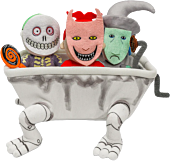 The Nightmare Before Christmas - Lock, Shock & Barrel in Bathtub 9" Interactive Plush
