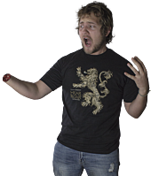 Game of Thrones - Lannister Hear Me Roar Black Male T-Shirt