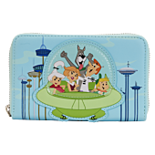 The Jetsons - Spaceship 4” Faux Leather Zip-Around Wallet