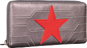 Captain America - Winter Soldier Cosplay 8” Faux Leather Zip-Around Wallet