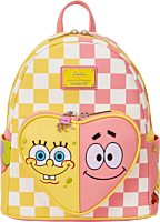 SpongeBob SquarePants - SpongeBob SquarePants & Patrick Star Checkered 10" Faux Leather Mini Backpack