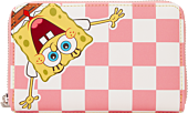 SpongeBob SquarePants - SpongeBob SquarePants & Patrick Star Checkered 4” Zip Around Faux Leather Wallet