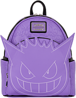 Pokemon - Gengar Cosplay Glow in the Dark 10" Faux Leather Mini Backpack