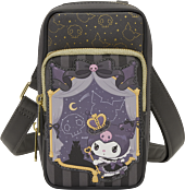 Hello Kitty & Friends - Kuromi 20th Anniversary Cell Phone 7” Faux Leather Crossbody Bag with Coin Bag