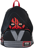 Star Wars - Phantom Menace 25th Anniversary Darth Maul Cosplay Glow in the Dark 10" Faux Leather Mini Backpack