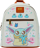 Star Wars: The Mandalorian - Grogu with Frogs 10" Faux Leather Mini Backpack