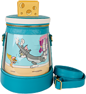 Tom and Jerry - Spinning Scene 12" Faux Leather Crossbody Bag