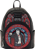 Universal Monsters - Dracula Stained Glass 10" Faux Leather Mini Backpack