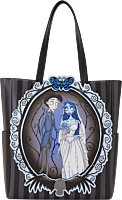 Corpse Bride - Victor & Emily Portrait 14" Faux Leather Tote Bag