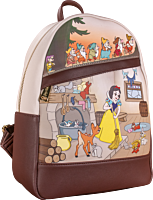 Snow White and The Seven Dwarfs (1937) - Multi-Scene 12” Faux Leather Mini Backpack