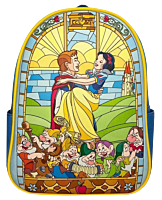 Disney Princess - Snow White Stain Glass 12” Faux Leather Mini Backpack