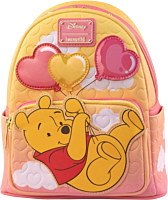 Winnie the Pooh - Pooh with Heart Balloons 10" Faux Leather Mini Backpack