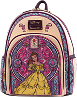 Beauty & the Beast (1991) - Belle Stainglass 10" Faux Leather Mini Backpack
