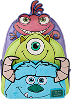 Monsters, Inc. - Sulley, Mike & Randall Triple Pocket Lenticular 12" Faux Leather Mini Backpack