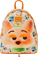 Zootopia 2 - Nick Wilde Cotton Candy Cosplay All-Over Print 10" Faux Leather Mini Backpack