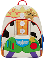 Toy Story 5 - Jessie, Woody & Buzz Triple Pocket 12" Faux Leather Mini Backpack