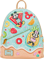 Mickey & Minnie - Beach Fun 10" Faux Leather Mini Backpack