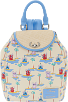 Lilo & Stitch - All-Over Print Micro 8" Faux Leather Mini Backpack