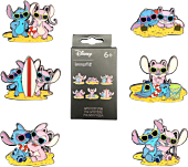 Lilo & Stitch - Stitch & Angel Beach Scene Mystery Blind Box Pin (Display of 12)