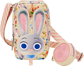 Zootopia 2 - Judy Hopps Cotton Candy Cosplay Cell Phone 7" Faux Leather Crossbody Bag with Coin Bag