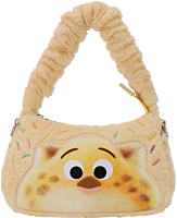Zootopia 2 - Officer Clawhauser Cotton Candy Plush Cosplay 6" Faux Leather Crossbody Bag