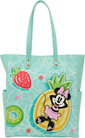 Mickey & Minnie - Beach Fun 14" Faux Leather Tote Bag