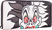 101 Dalmations - Cruella De Vil Spots 8” Faux Leather Zip-Around Wallet