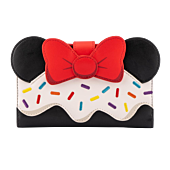 Mickey Mouse - Minnie Mouse Sweets 4” Faux Leather Flap Wallet