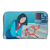 Mulan (1998) - Scenes 4” Faux Leather Zip-Around Wallet