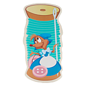 Cinderella (1950) - Mouse Spool 3” Faux Leather Card Holder