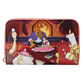 Beauty and the Beast (1991) - Fireplace Scene 4” Faux Leather Zip-Around Wallet