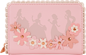 Disney Princess - Floral Lace 4" Faux Leather Zip-Around Wallet