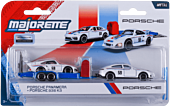 Majorette - Porsche Deluxe Trailer 1/64th Scale Die-Cast Vehicle Replica (Single Unit)
