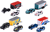 Majorette - Racing Deluxe Trailer 1/64th Scale Die-Cast Vehicle Replica (Display of 4)