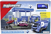 Majorette - Petrol Station Aral with Tank Truck 1/64th Scale Die-Cast Vehicle Replica Playset