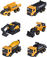 Majorette - Volvo Construction Premium 1/64th Scale Die-Cast Vehicle Replica (Display of 12)