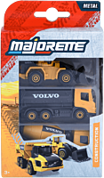 Majorette - Volvo Construction 3-Pack 1/64th Scale Die-Cast Vehicle Replica (Single Unit)