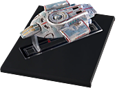 Star Trek: DS9 - U.S.S. Defiant NCC-74205 Ship Die-Cast Model Replica & Book