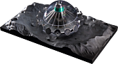UFO (1970) - UFO Saucer Replica with Lunar Display Base