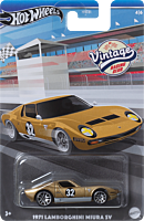 Hot Wheels - 1971 Lamborghini Miura SV Hot Wheels Vintage Racing Club 1/64th Scale Die-Cast Vehicle Replica