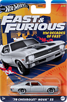 F9: The Fast Saga - 1970 Chevrolet Nova SS Hot Wheels Decades of Fast 1/64th Scale Die-Cast Vehicle Replica