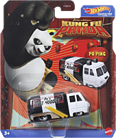 Kung Fu Panda - Po Ping Hot Wheels Character Cars 1/64th Scale Die-Cast Vehicle